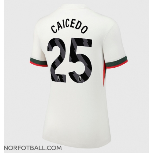 Billige Fotballdrakt Chelsea Moises Caicedo #25 Replika Bortedrakt Dame 2025-26 Kortermet Billige Fotballdrakt Chelsea Moises Caicedo #25 Replika Bortedrakt Dame 2025-26 Kortermet